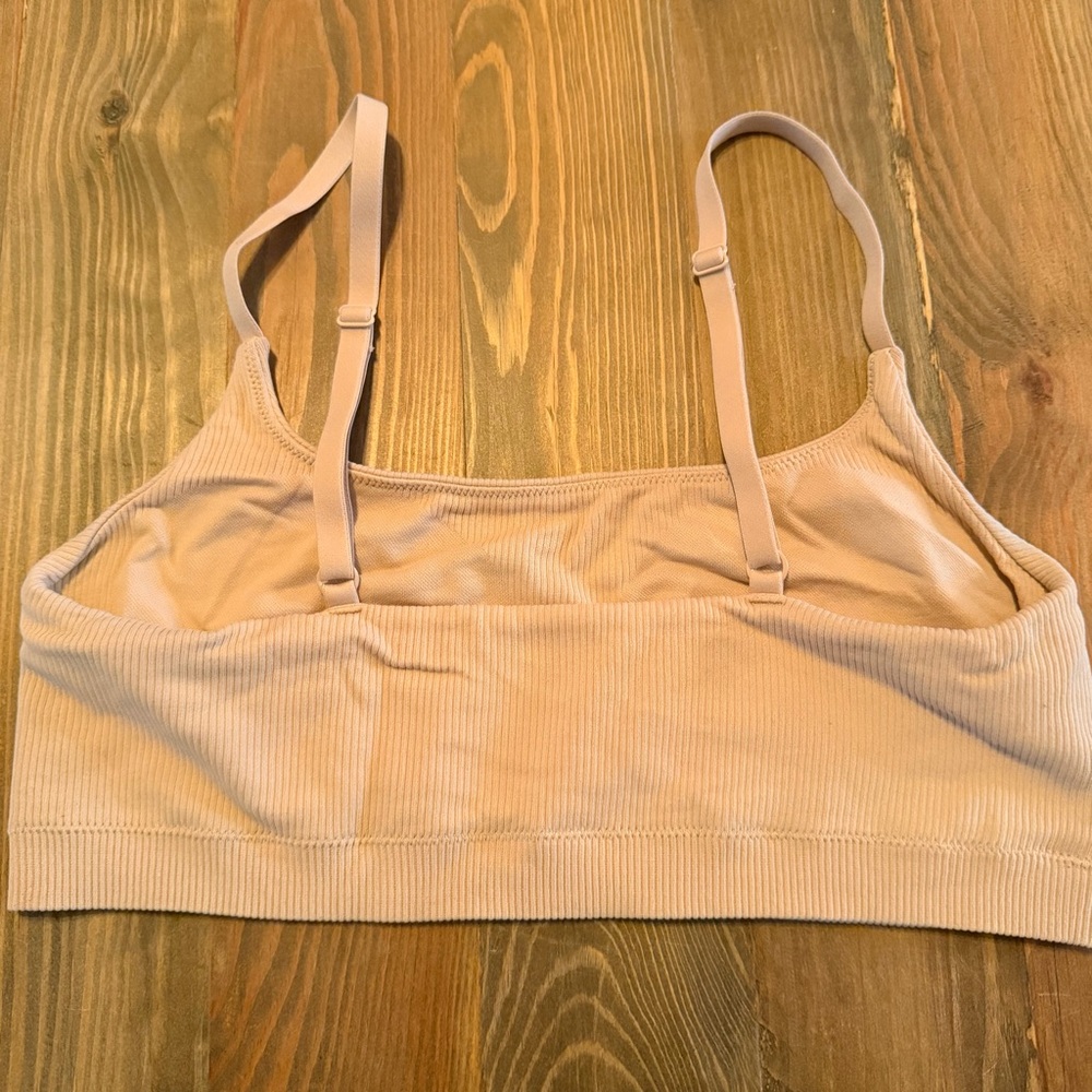 Aerie Superchill Tan‎ Ribbed Bralette - Picture 3 of 5